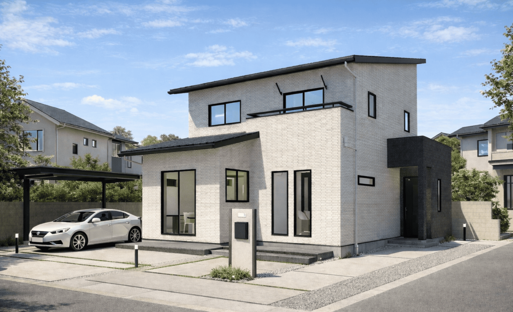 モノトーンで整える、静かに心地よいモダンハウス